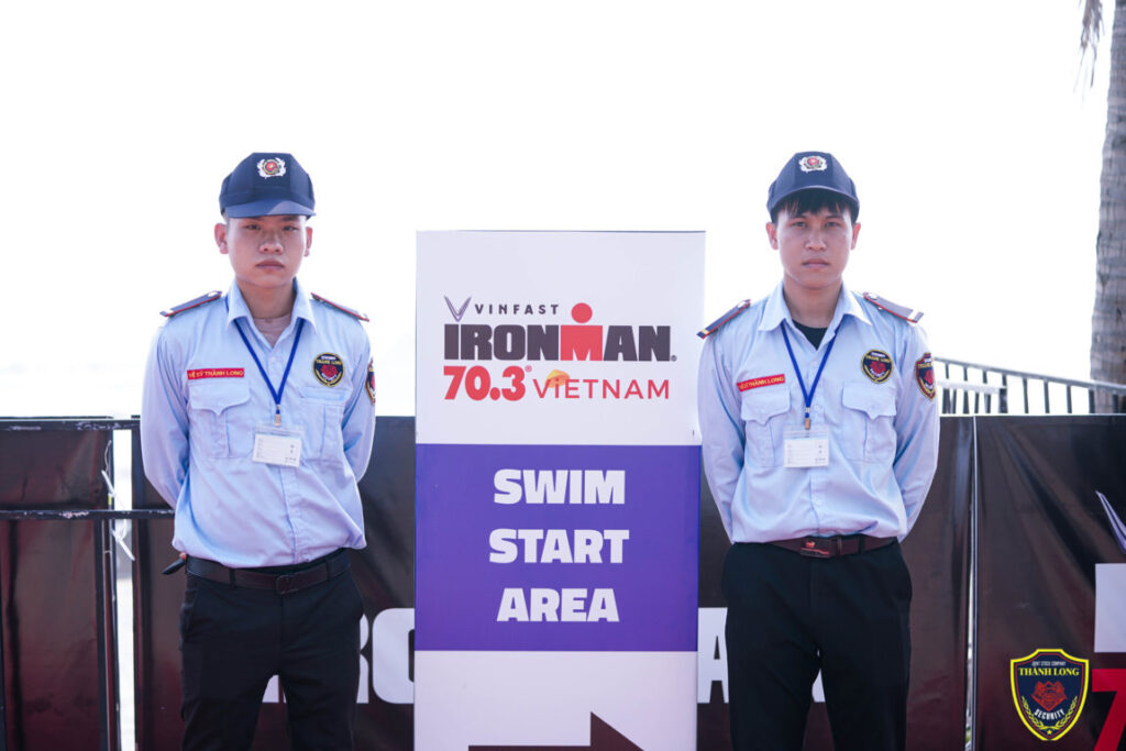 Nhân viên Công ty bảo vệ Thành Long bảo vệ sự kiện IRONMAn 2024 Đà Nẵng